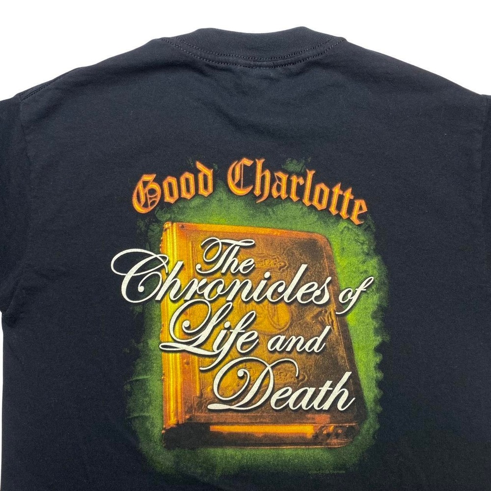 Vintage 2000s Good Charlotte x The chronicles of life & death band promo shirt